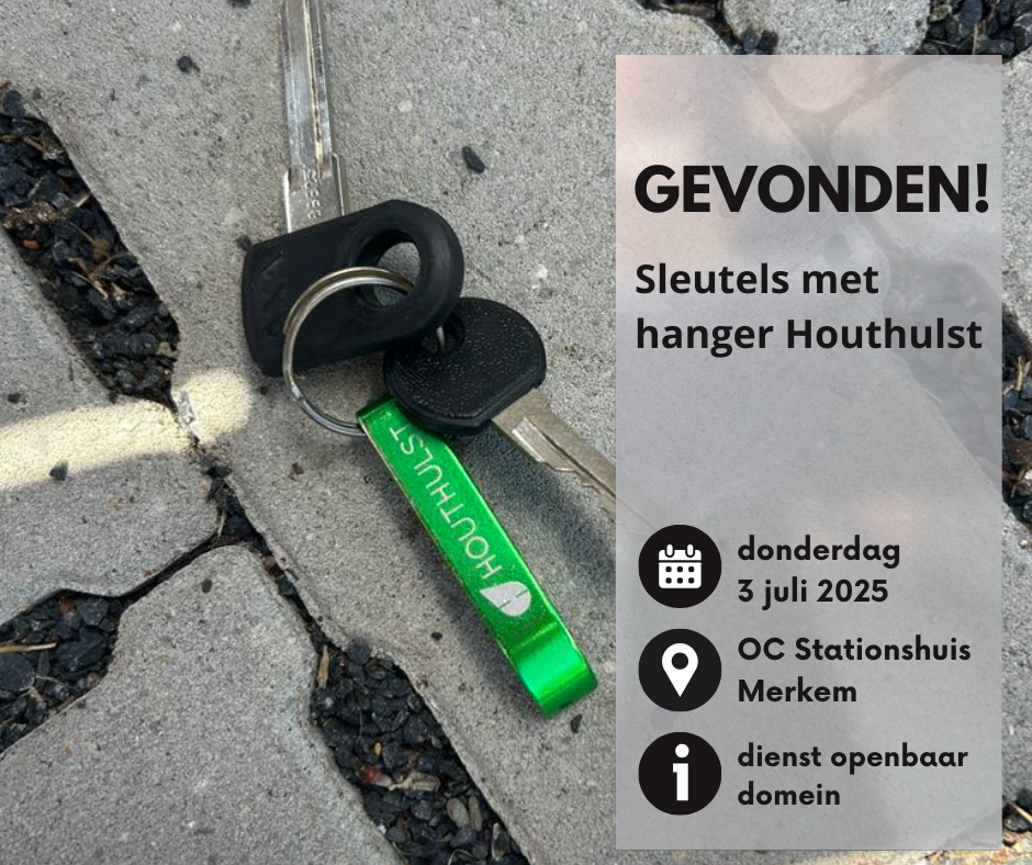 sleutels met hanger Houthulst